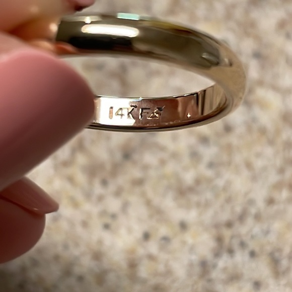 ✨SOLD ✨14k Solid Yellow Gold Stacker / Minimalist Band - Picture 10 of 17
